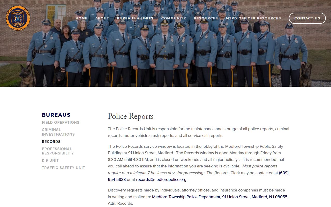 Medford Police arrest records and booking releases